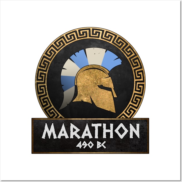 Battle of Marathon 490 BC Athenian Hoplite Wall Art by AgemaApparel